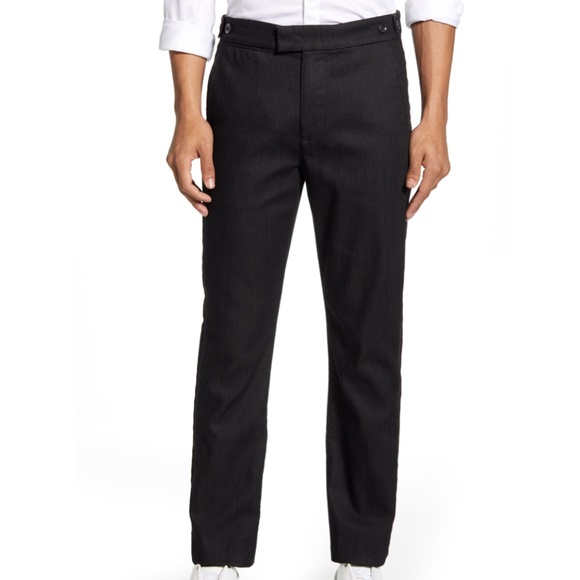 NWT 7 For All Mankind Grosgrain Stripe Slim Trouser Jean Size 34 - Picture 2 of 16